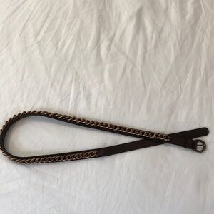 Banana Republic Women’s Belt Small Leather Chainlink Skinny Hipster Boho Peasant